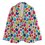Cartoon Balloon Pattern Print Men's Blazer