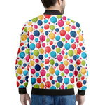 Cartoon Balloon Pattern Print Men's Bomber Jacket