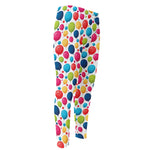 Cartoon Balloon Pattern Print Men's Compression Pants