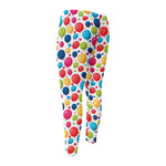 Cartoon Balloon Pattern Print Men's Compression Pants