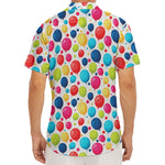 Cartoon Balloon Pattern Print Men's Deep V-Neck Shirt