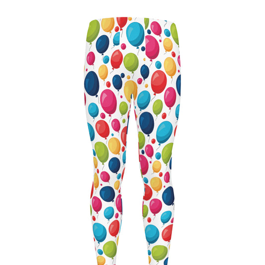 Cartoon Balloon Pattern Print Men's leggings