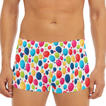 Cartoon Balloon Pattern Print Men's Short Boxer Briefs