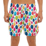 Cartoon Balloon Pattern Print Men's Split Running Shorts