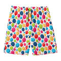 Cartoon Balloon Pattern Print Men's Swim Trunks