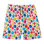 Cartoon Balloon Pattern Print Men's Swim Trunks