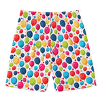 Cartoon Balloon Pattern Print Men's Swim Trunks