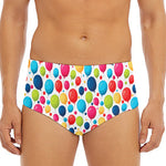 Cartoon Balloon Pattern Print Men's Triangle Swim Briefs