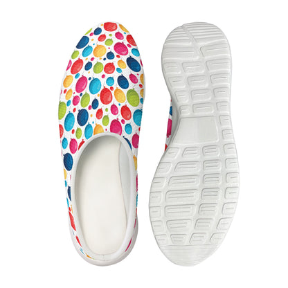 Cartoon Balloon Pattern Print Mesh Casual Shoes