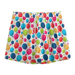 Cartoon Balloon Pattern Print Mesh Shorts
