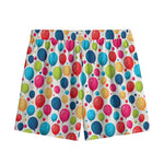 Cartoon Balloon Pattern Print Mesh Shorts