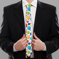 Cartoon Balloon Pattern Print Necktie