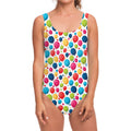 Cartoon Balloon Pattern Print One Piece Swimsuit