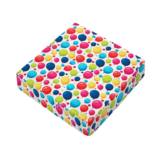 Cartoon Balloon Pattern Print Outdoor Seat Cushion Cover