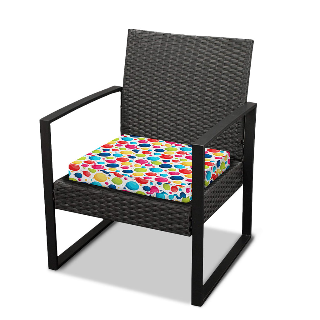 Cartoon Balloon Pattern Print Outdoor Seat Cushion Cover