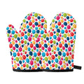 Cartoon Balloon Pattern Print Oven Mitts