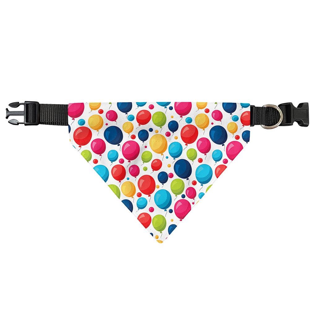 Cartoon Balloon Pattern Print Over The Collar Dog Bandana