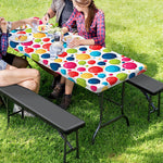 Cartoon Balloon Pattern Print Picnic Table Cover