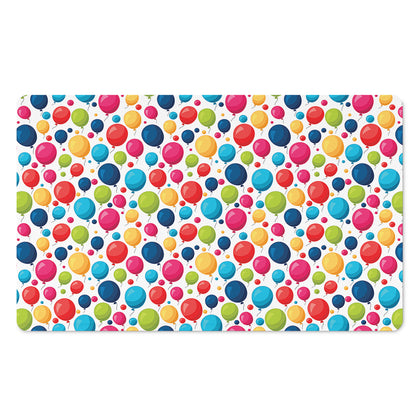 Cartoon Balloon Pattern Print Polyester Doormat
