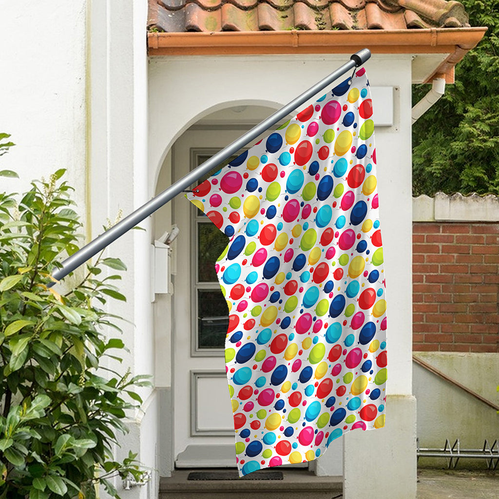 Cartoon Balloon Pattern Print Polyester Flag