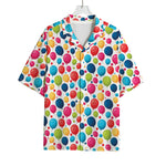 Cartoon Balloon Pattern Print Rayon Hawaiian Shirt