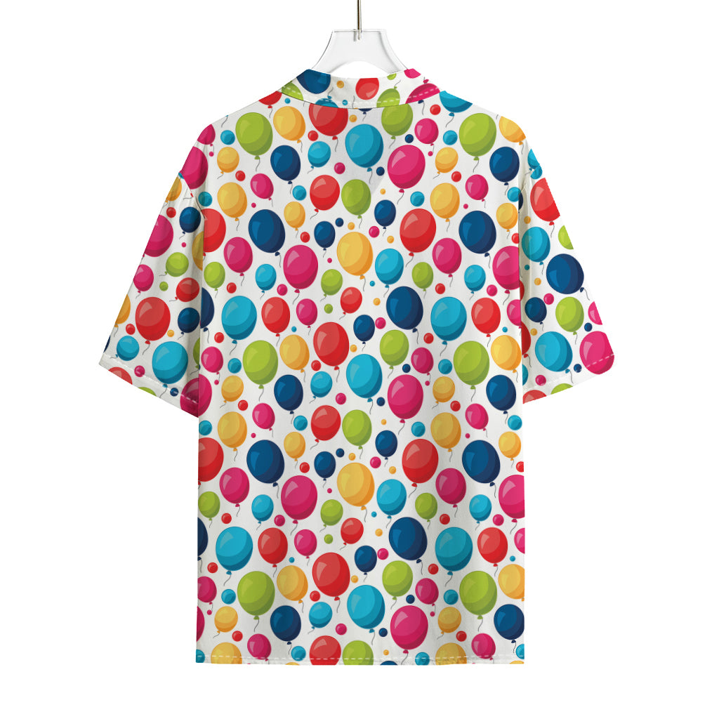 Cartoon Balloon Pattern Print Rayon Hawaiian Shirt