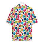 Cartoon Balloon Pattern Print Rayon Hawaiian Shirt