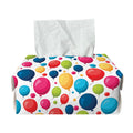 Cartoon Balloon Pattern Print Rectangle Tissue Box Cover