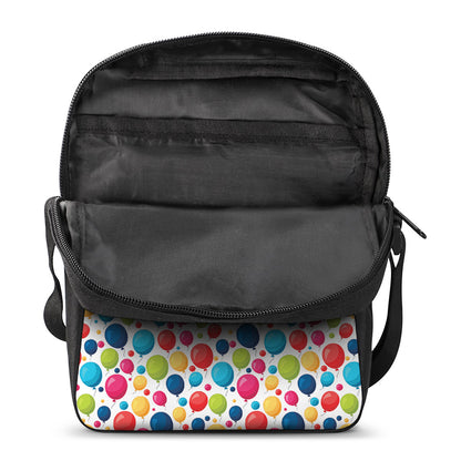 Cartoon Balloon Pattern Print Rectangular Crossbody Bag