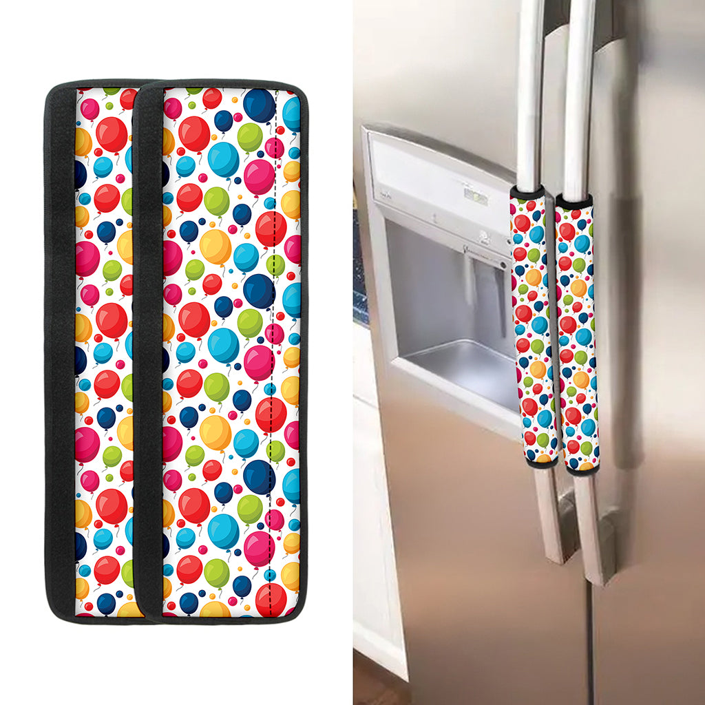 Cartoon Balloon Pattern Print Refrigerator Handle Covers