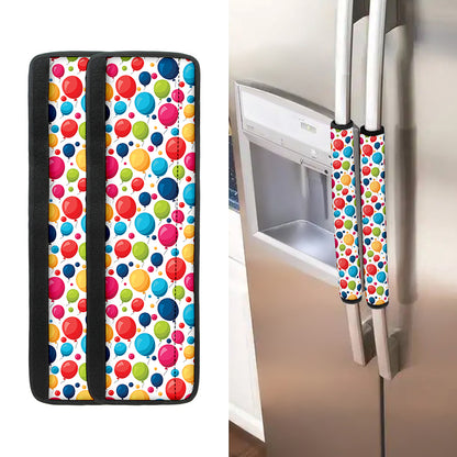 Cartoon Balloon Pattern Print Refrigerator Handle Covers