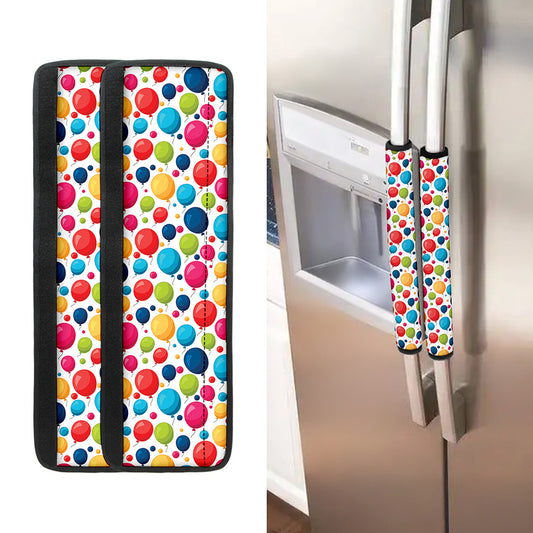 Cartoon Balloon Pattern Print Refrigerator Handle Covers
