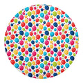 Cartoon Balloon Pattern Print Round Blanket