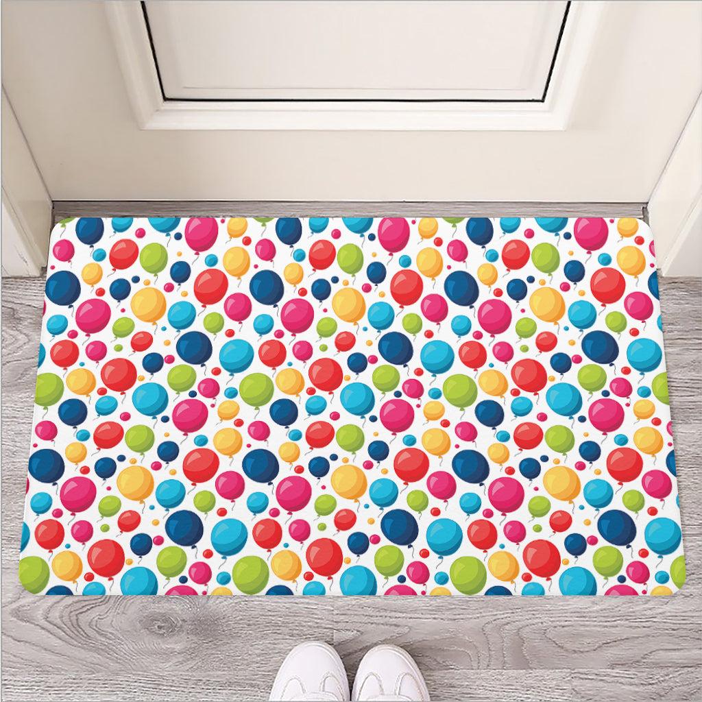 Cartoon Balloon Pattern Print Rubber Doormat