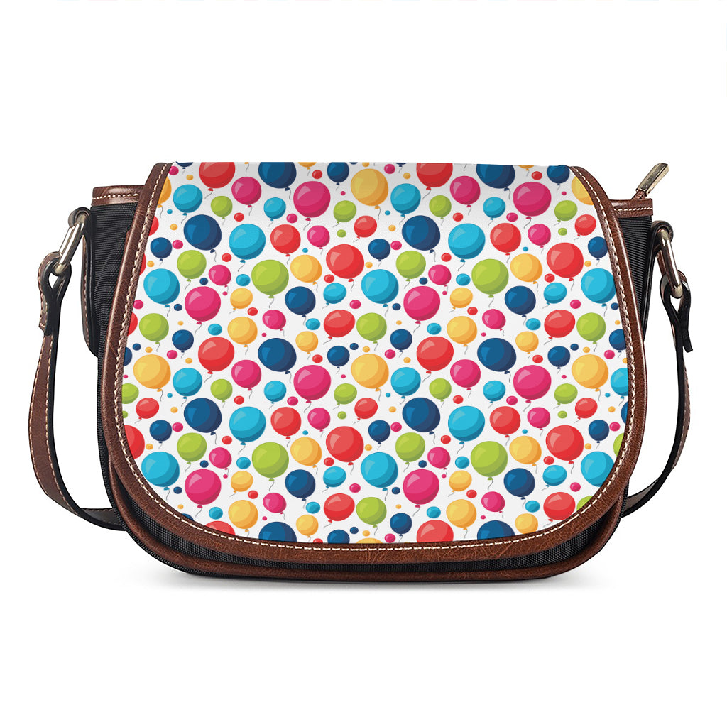 Cartoon Balloon Pattern Print Saddle Bag