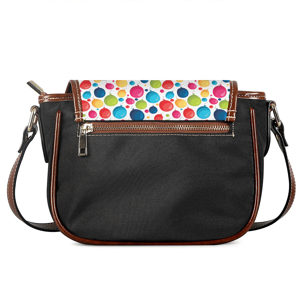 Cartoon Balloon Pattern Print Saddle Bag