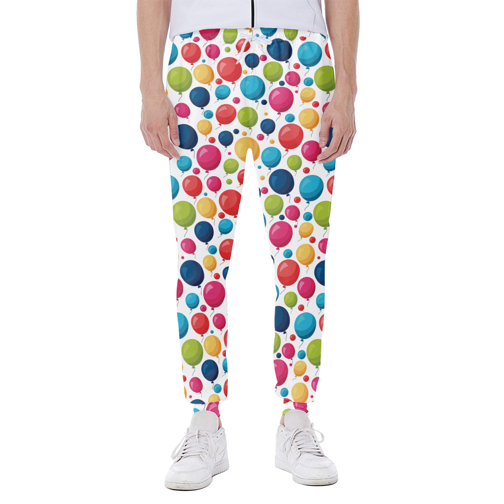 Cartoon Balloon Pattern Print Scuba Joggers