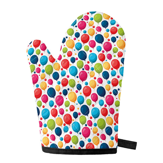 Cartoon Balloon Pattern Print Single Oven Mitt