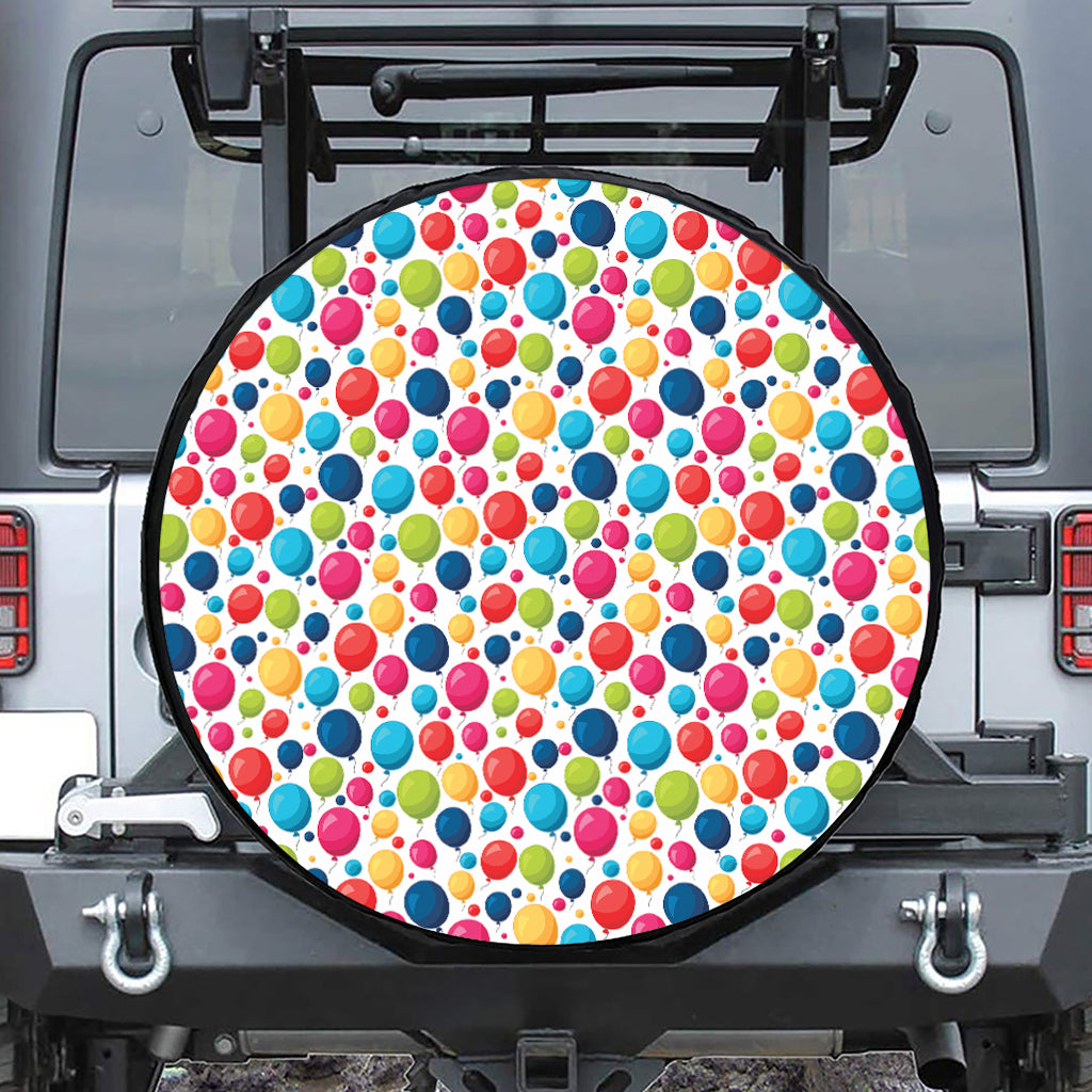 Cartoon Balloon Pattern Print Tire Cover