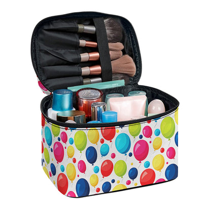 Cartoon Balloon Pattern Print Travel Makeup Bag