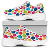 Cartoon Balloon Pattern Print White Chunky Shoes