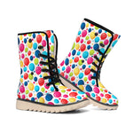 Cartoon Balloon Pattern Print Winter Boots