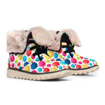 Cartoon Balloon Pattern Print Winter Boots