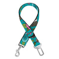 Cartoon Boston Terrier Flower Print Dog Seat Belt