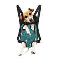 Cartoon Boston Terrier Flower Print Pet Carrier Backpack