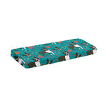 Cartoon Boston Terrier Flower Print Piano Keyboard Cover