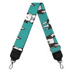 Cartoon Boston Terrier Pattern Print Bag Strap