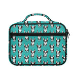 Cartoon Boston Terrier Pattern Print Briefcase Bible Bag