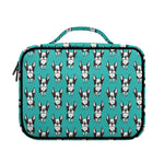 Cartoon Boston Terrier Pattern Print Briefcase Bible Bag