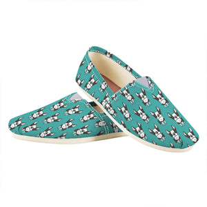 Cartoon Boston Terrier Pattern Print Casual Shoes